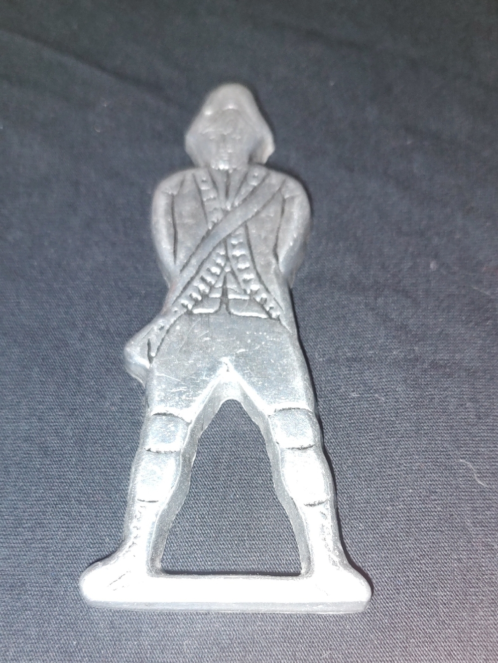 Silver Metal Soldier Figurine Bottle Opener